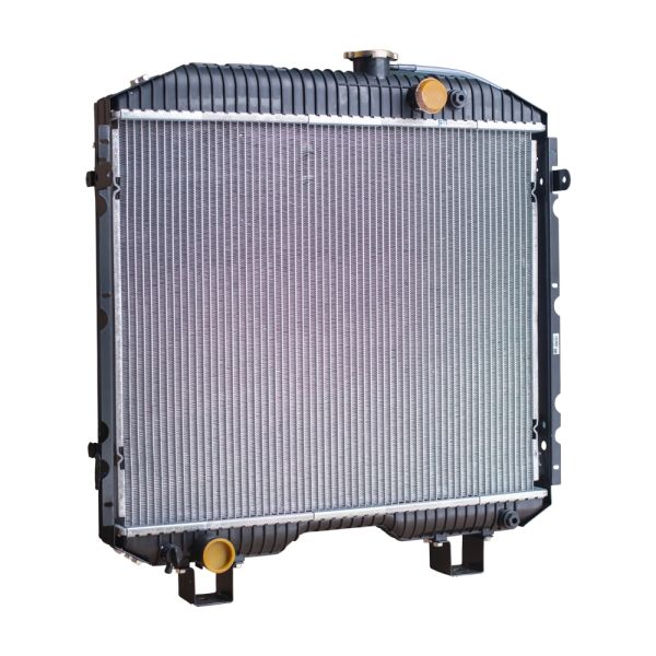 Фото Радиатор охлаждения алюминиевый для а/м ГАЗ 66 (паяный, 2х ряд., пл.бачки) - PEKAR  66-1301010-02