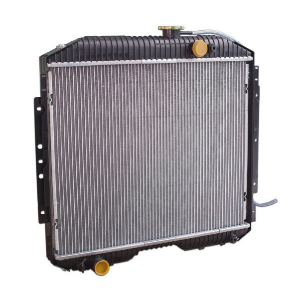 Фото Радиатор охлаждения алюминиевый для а/м ГАЗ 53 (паяный, 2х ряд., пл.бачки) - PEKAR  53-1301010-02